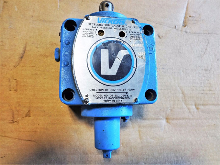 VICKERS DECELERATION VALVE & CHECK DT15S2-060-K-11