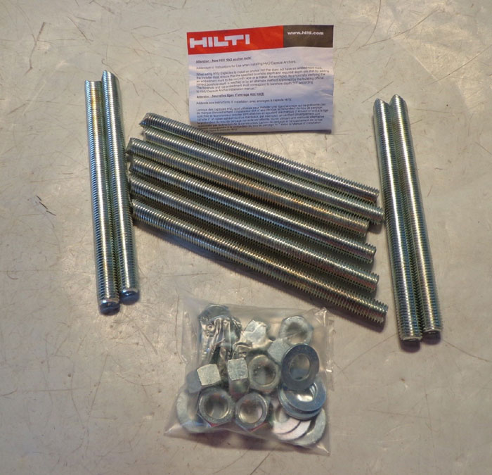 HILTI ANCHOR ROD HAS 5.8 3/4" x 10" - ITEM #385432 (CASE)