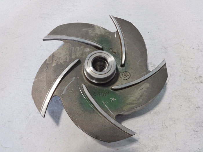 GOULDS PUMP 5-VANE IMPELLER 8.5" DIAMETER CF8M #54017