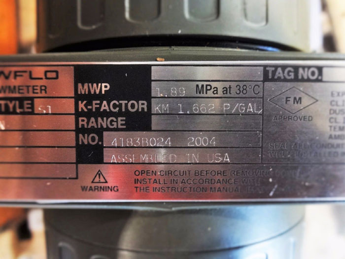 YOKOGAWA DIGITAL YEWFLO 6" 150# VORTEX FLOW METER DY150