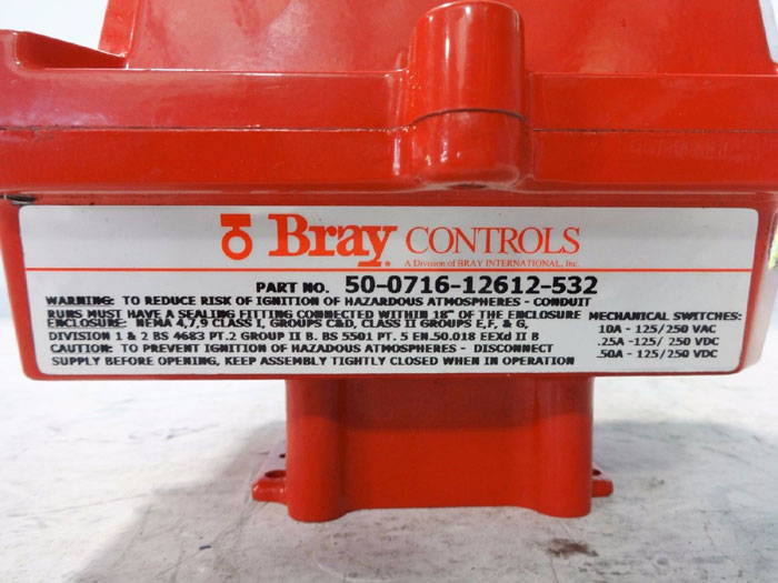 BRAY VALVE STATUS MONITOR 50-0716-12612-532