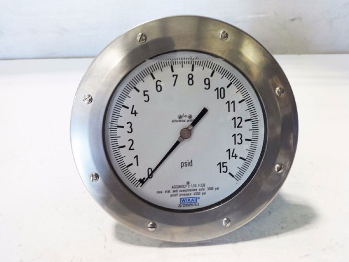 WIKA 4500 PSI DIFFERENTIAL PRESSURE GAUGE 733.25