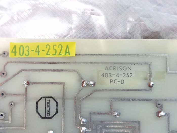 ACRISON AC LVDT DR & MTR ATT CIRCUIT BOARD 403-4-252 P.C.-D