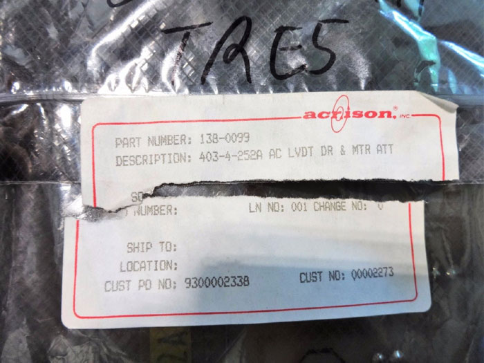 ACRISON AC LVDT DR & MTR ATT CIRCUIT BOARD 403-4-252 P.C.-D