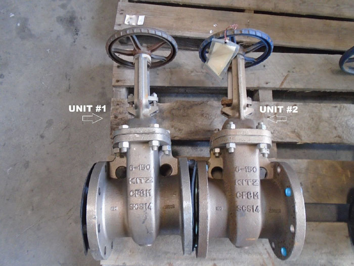 KITZ 6" 150# CF8M GATE VALVE