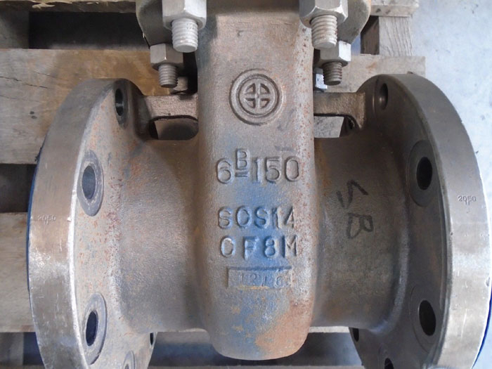 WADA 6" 150# CF8M GATE VALVE