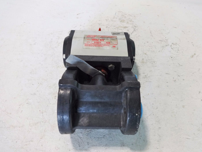DRESSER NIL-COR 1" ACTUATED BALL VALVE 1-500 ST.T.S WITH UNITORQ ACTUATOR M52 K4