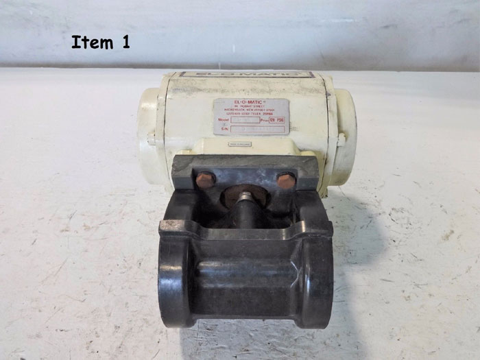 DRESSER NIL-COR 1" 150# BALL VALVE 1-300-ST WITH EL-O-MATIC ACTUATOR SR15