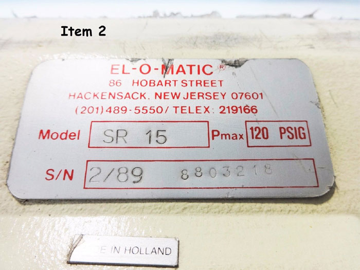 DRESSER NIL-COR 1" 150# BALL VALVE 1-300-ST WITH EL-O-MATIC ACTUATOR SR15