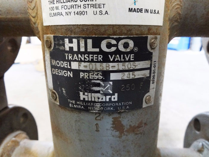 HILCO 1-1/2" 6-WAY TRANSFER VALVE F-015B-105S