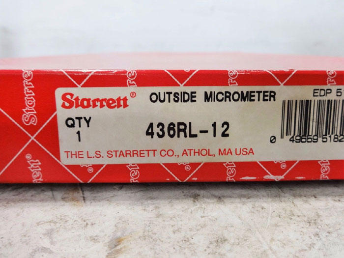 STARRETT MICROMETER 436RL-12