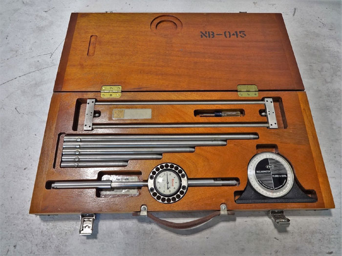 STARRETT BENCHMARK GAUGE SET TURBOMACHINE ALIGNMENT TOOL W/ INCLINOMETER