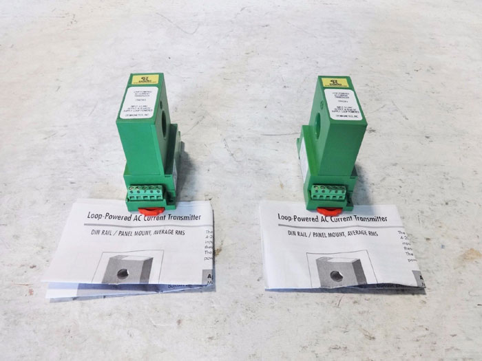 LOT OF (2) CR LOOP POWERED AC CURRENT TRANSDUCER CR42205