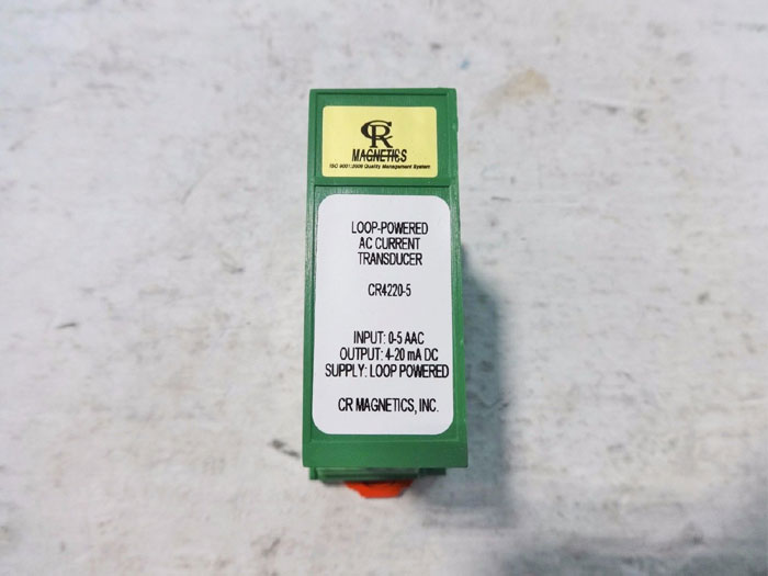 LOT OF (2) CR LOOP POWERED AC CURRENT TRANSDUCER CR42205