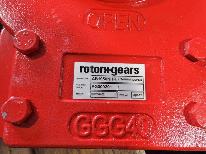 ROTORK QUARTER TURN MANUAL GEARBOX AB1950NHR