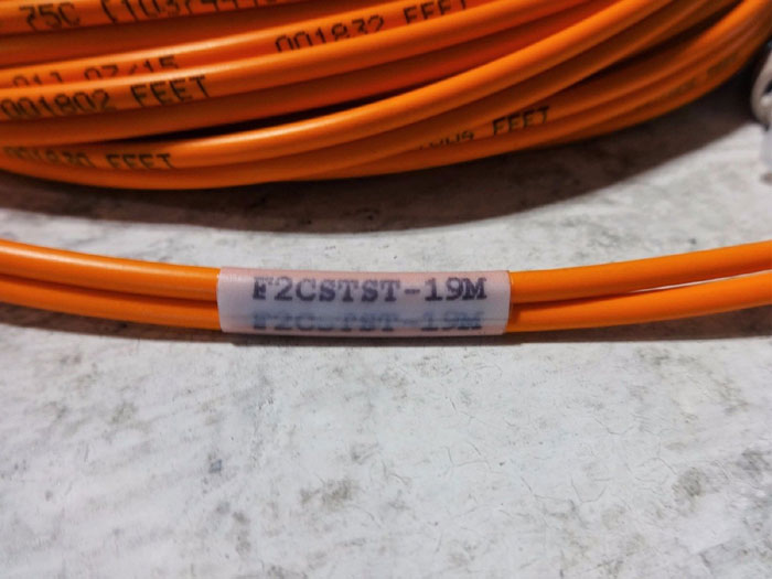 LOT OF (8) BERK-TEK FIBER OPTIC CABLES F2CSTST & F2CLCLCMM 62.5/125