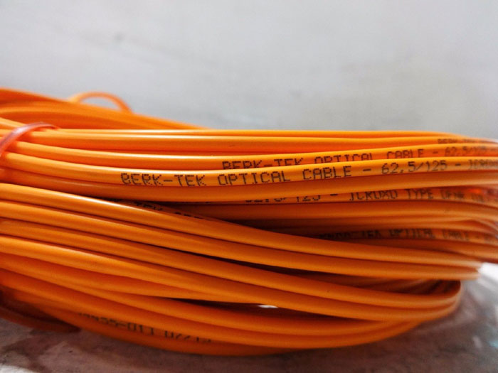 LOT OF 12 BERK-TEK FIBER OPTIC CABLES F2CSTST & F2CLCLCMM 62.5/125