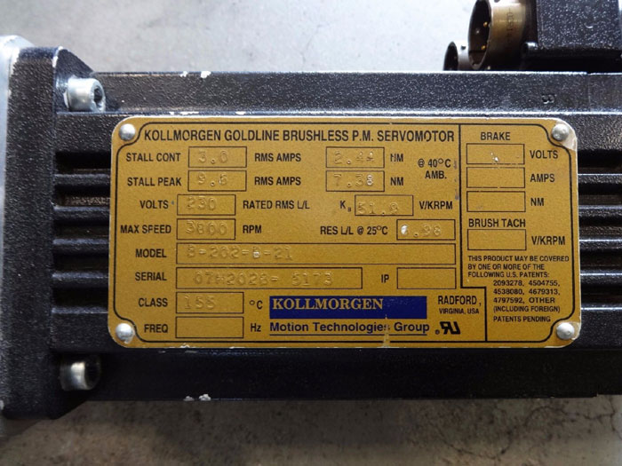 THOMSON TOLLO T90 LINEAR ACTUATOR T09-B2505MN061+S1-94 W/ KOLLMORGEN SERVOMOTOR