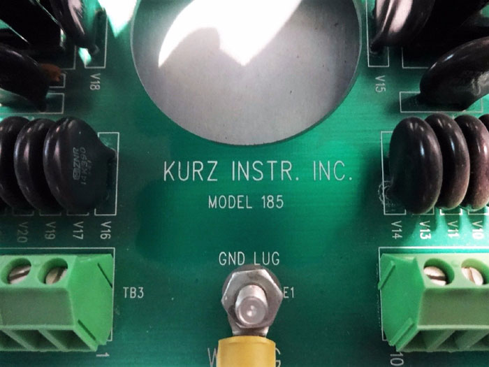 KURZ MASS FLOW COMPUTER MODEL 190-4 W/ CIRCUIT BOARD MODEL 185