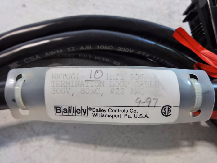 BAILEY CONTROLS infi90 TERMINATION LOOP CABLE NKTU01-10