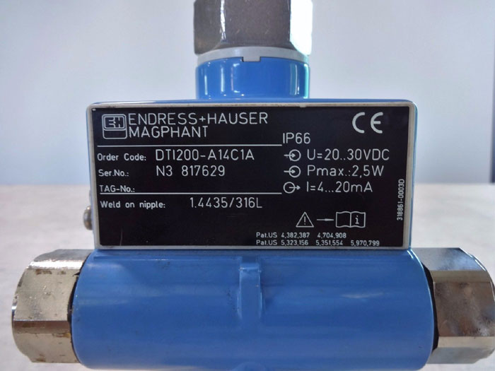 ENDRESS & HAUSER MAGPHANT ELECTROMAGNETIC FLOWMETER DT1200-A14C1A