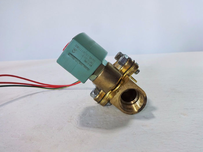 ASCO RED HAT 2-WAY 3/4" BRASS SOLENOID VALVE 8210G003