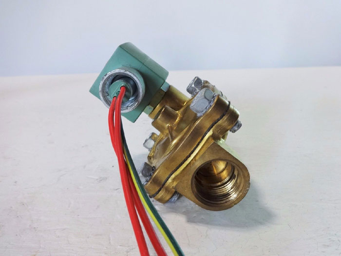 ASCO RED HAT 2-WAY 3/4" BRASS SOLENOID VALVE 8210G003