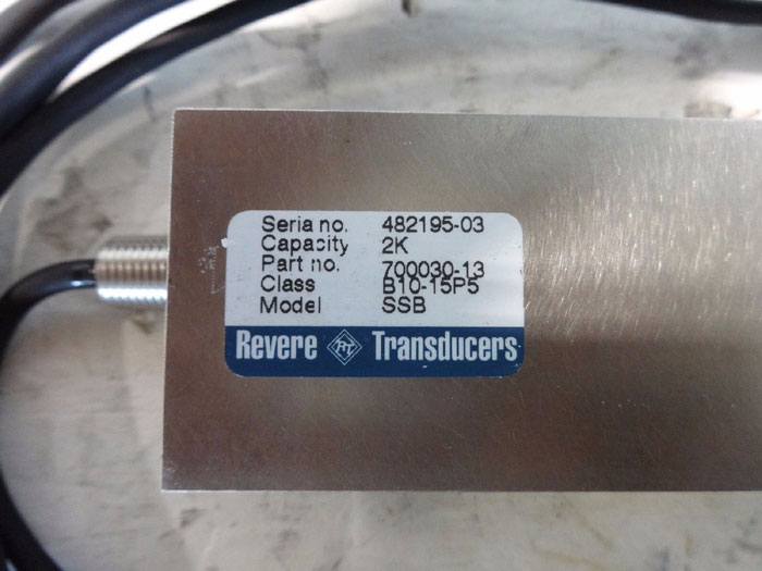 REVERE TRANSDUCERS 2K CAPACITY LOAD CELL SSB 700030-13