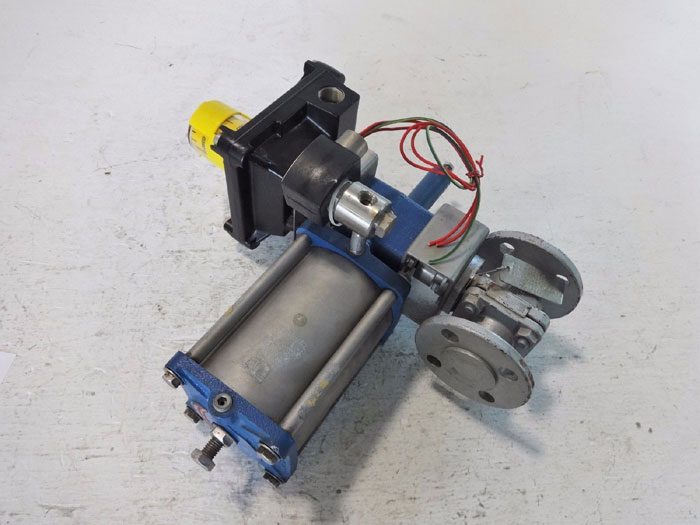 KTM 1" 150# ACTUATED BALL VALVE EB11 EB100 W/ MORIN ROTARY ACTUATOR B-015U-S060