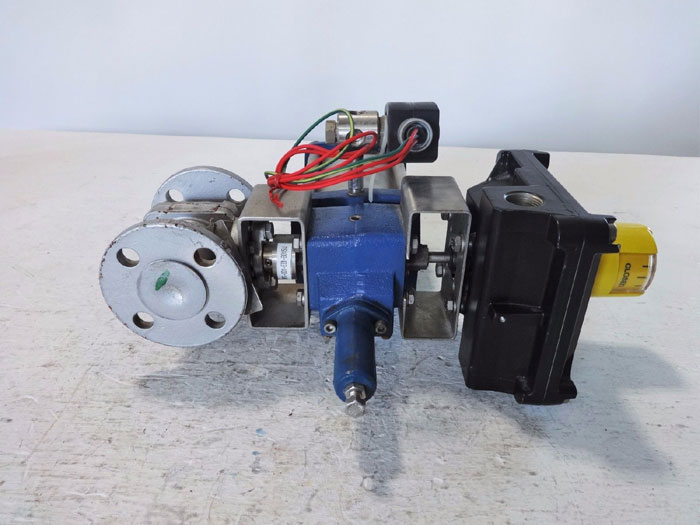 KTM 1" 150# ACTUATED BALL VALVE EB11 EB100 W/ MORIN ROTARY ACTUATOR B-015U-S060