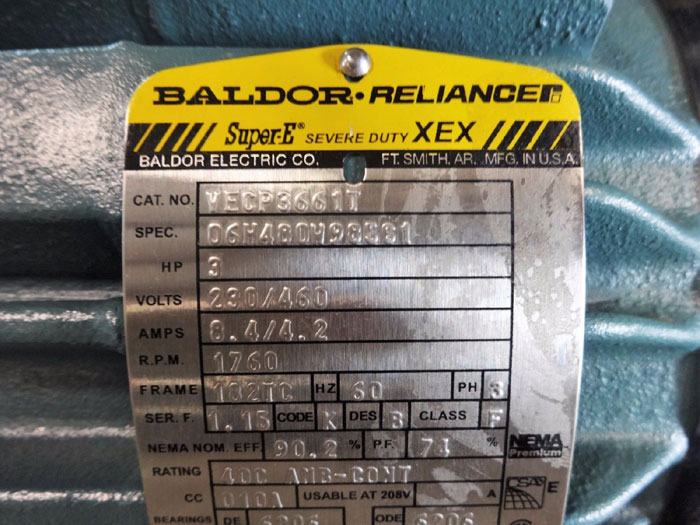 SUNDYNE HMD KONTRO SEALLESS MAGNETIC DRIVE PUMP GTA 1x1x5  C-A3 W/ BALDOR MOTOR