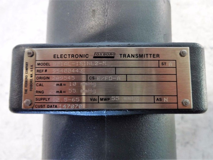 FOXBORO ELECTRONIC TRANSMITTER 821AL-IS1NL2-M