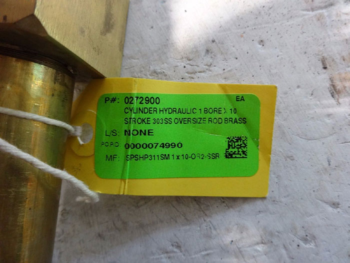 AIROYAL 1" X 10" HYDRAULIC CYLINDER SPSHP313SM-0R2-SSR-BT