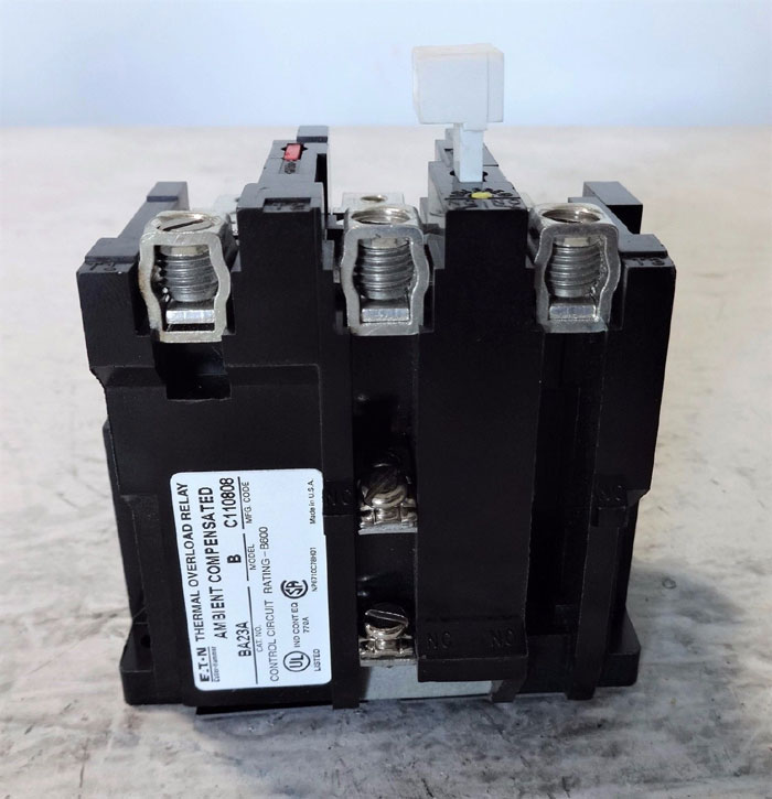EATON CUTLERHAMMER THERMAL OVERLOAD RELAY BA23A MODEL B MFG CODE C110808