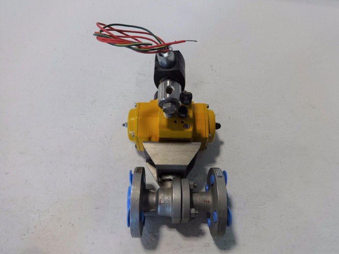 KITZ 3/4" 300# CF8M ACTUATED BALL VALVE 300UTDZM-FS W/ EMERSON FIELD Q. ACTUATOR