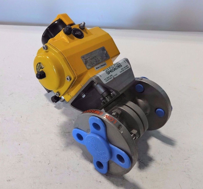 KITZ 3/4" 300# CF8M ACTUATED BALL VALVE 300UTDZM-FS W/ EMERSON FIELD Q. ACTUATOR