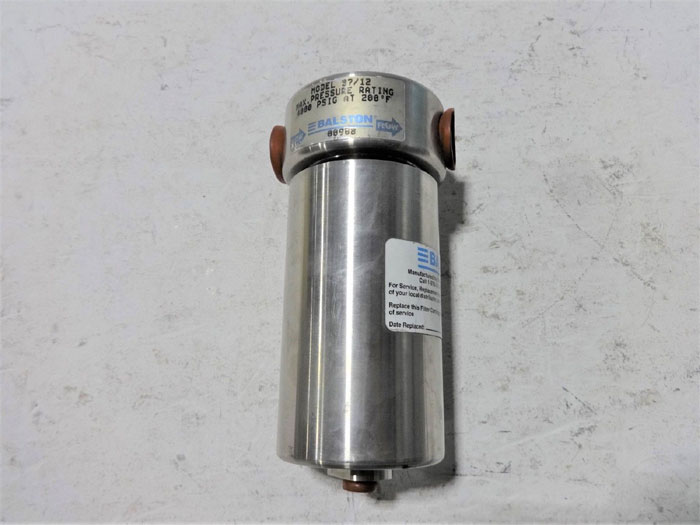 BALSTON STAINLESS STEEL HIGH PRESSURE FILTER 37/12