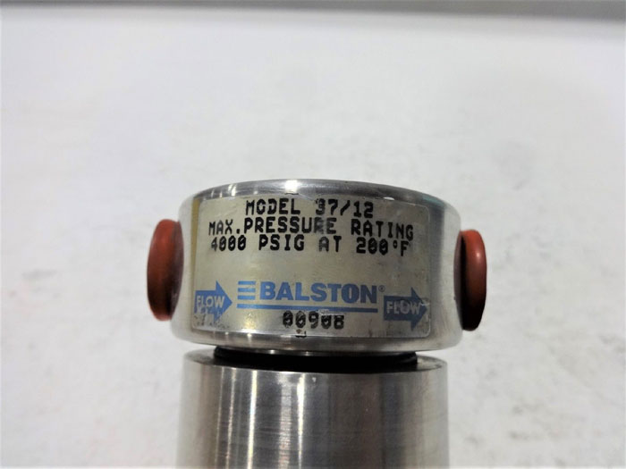 BALSTON STAINLESS STEEL HIGH PRESSURE FILTER 37/12