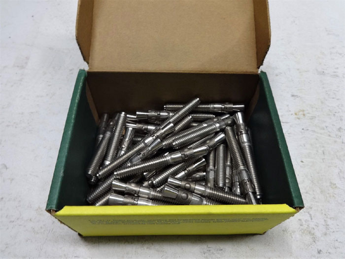 50-PC BOX OF DOTTIE 3/8" x 3" STAINLESS WEDGE ANCHORS, FULL THREAD WS38300