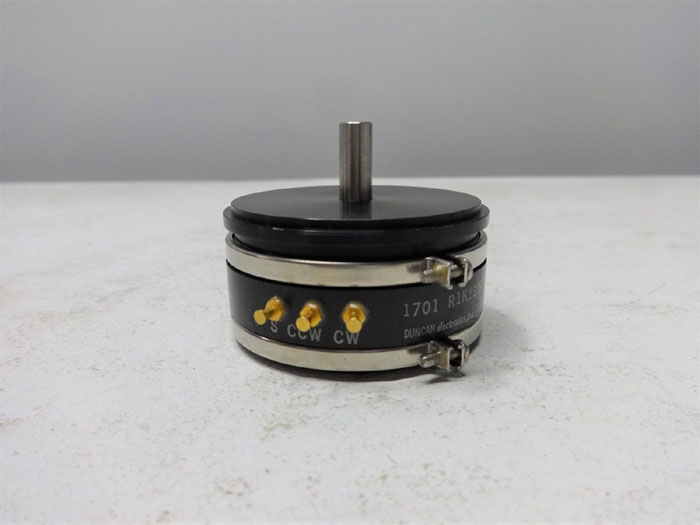 DUNCAN ELECTRONICS POTENTIOMETER 1701 R1K ±3% LIN.±2%