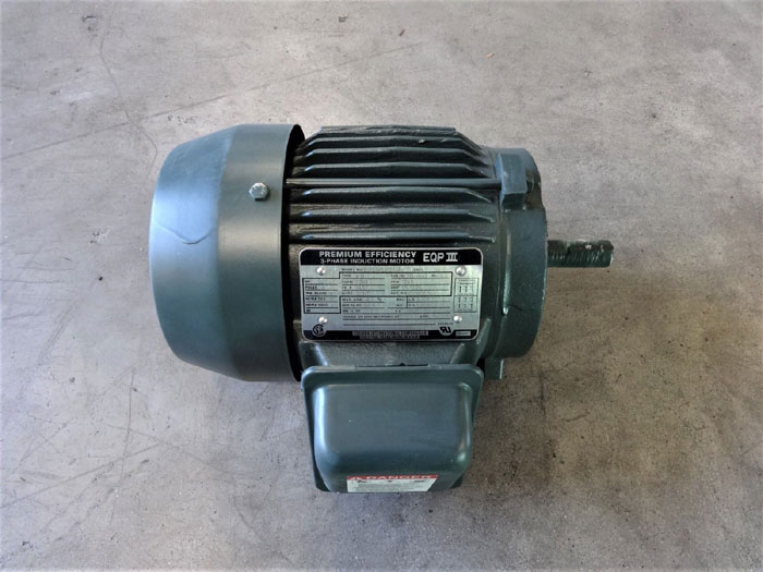 TOSHIBA EQP III 0.5 HP PREMIUM 3-PHASE INDUCTION MOTOR B1/24FLF2AMH