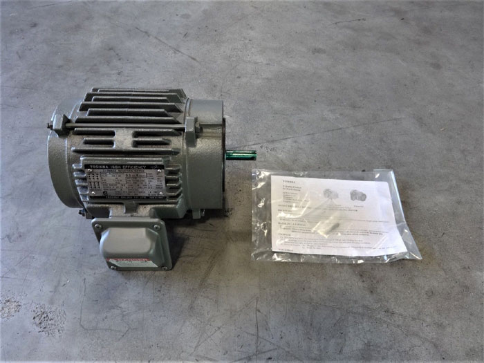 TOSHIBA HIGH EFFICIENCY 0.5 HP 3-PHASE INDUCTION MOTOR B1/24EMC2AOZ