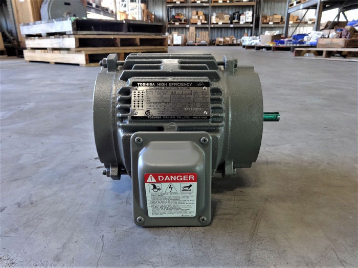 TOSHIBA HIGH EFFICIENCY 0.5 HP 3-PHASE INDUCTION MOTOR B1/24EMC2AOZ