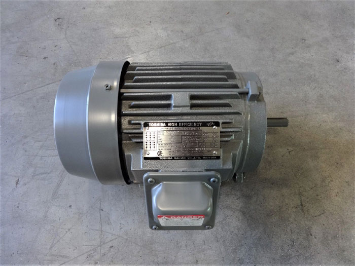 TOSHIBA HIGH EFFICIENCY 0.75 HP 3-PHASE INDUCTION MOTOR B3/42FMF2AOZ