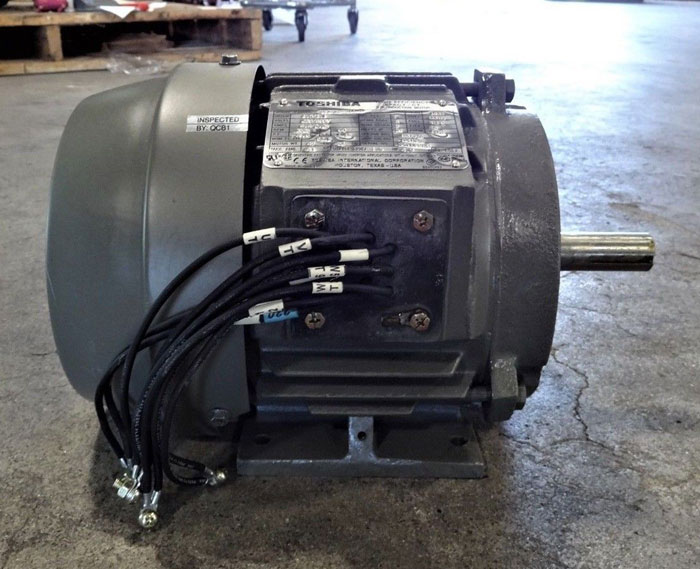 TOSHIBA 1.5 HP HIGH EFFICIENCY EPACT-CT 3-PHASE INDUCTION MOTOR Y152FTSA21A-P