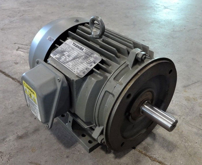 TOSHIBA 5 HP HIGH EFFICIENCY EPACT-CT 3-PHASE INDUCTION MOTOR 0054FTSA22A-P