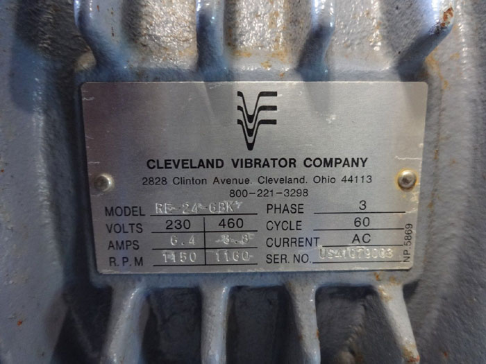 Cleveland Vibrator Co. Industrial Vibrator RE-24-6BK