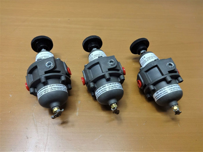 LOT OF (3) ITT CONOFLOW PRESSURE REGULATOR FR95XSHEX1F