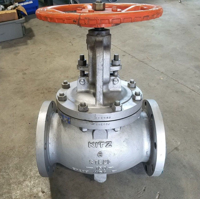 KITZ 6" 150# RF WCB GLOBE VALVE FIG# 150 SCJS