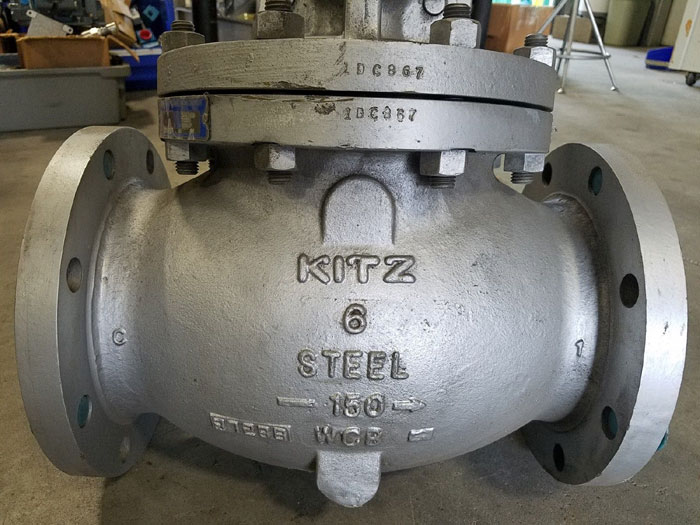 KITZ 6" 150# RF WCB GLOBE VALVE FIG# 150 SCJS